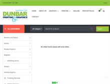 Tablet Screenshot of dunbarprinting.com
